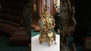 КАМИННЫЕ БРОНЗОВЫЕ , КВАРЦЕВЫЕ ЧАСЫ K.MOZER - H2/5000. РАЗМЕРЫ 36*25*16см. ПРОИЗВОДСТВО ГЕРМАНИИ.